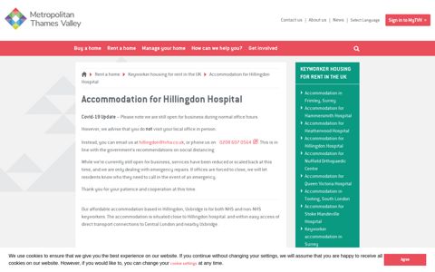 Accommodation for Hillingdon Hospital | Thames Valley ...