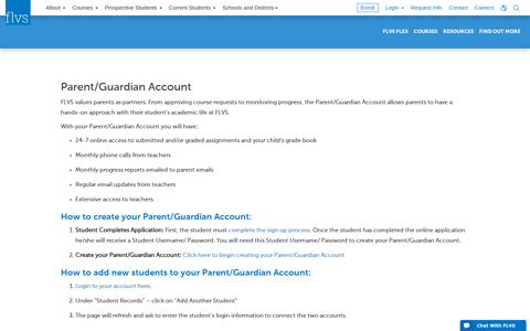 FLVS Flex Parent/Guardian Account