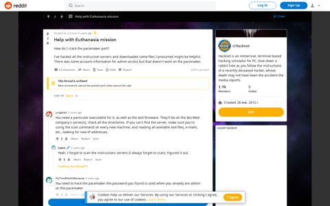 Help with Euthanasia mission : Hacknet - Reddit