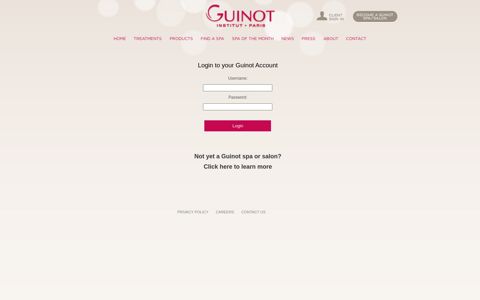 Client Sign In - Guinot - Professional skin care products and ...