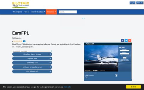 EuroFPL | Light Aircraft DB & Sales - Pilotmix