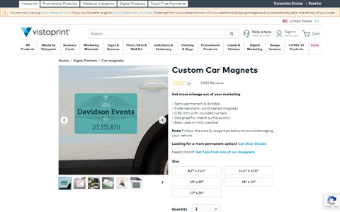 Car Magnets & Magnetic Signs | Vistaprint