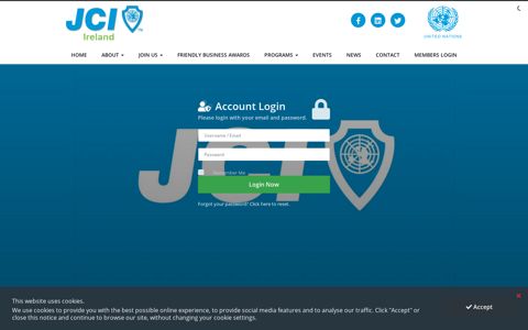 Account Login - JCI Ireland