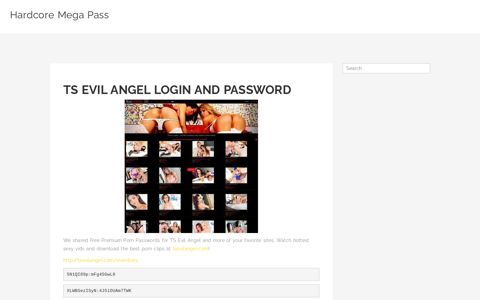 TS Evil Angel Login and Password – Hardcore Mega Pass