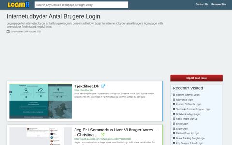 Internetudbyder Antal Brugere Login | Accedi Internetudbyder Antal ...