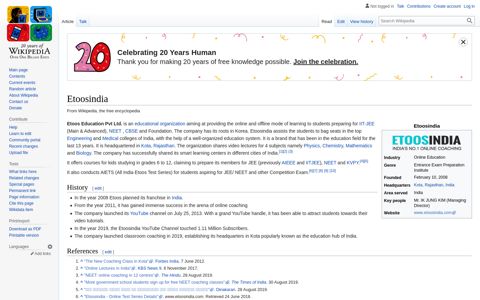 Etoosindia - Wikipedia
