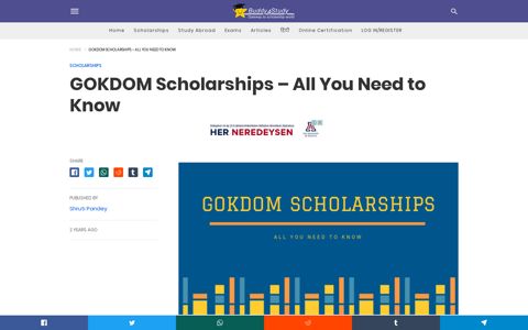 GOKDOM Scholarships 2020- Eligiblity, Application Process ...