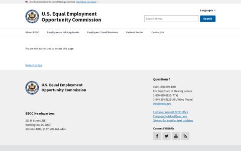 EEOC Shutdown | U.S. Equal Employment Opportunity ...