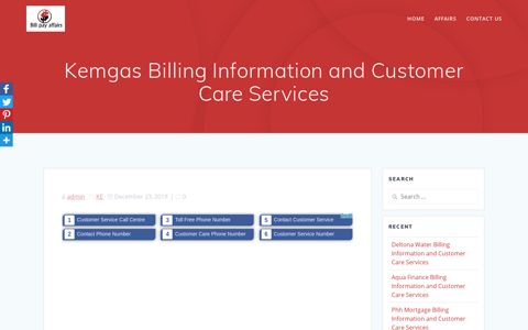 Kemgas Billing Information and Customer Care Services - Bill Pay ...