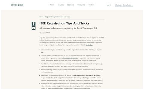 ISEE Registration Tips And Tricks - Private Prep
