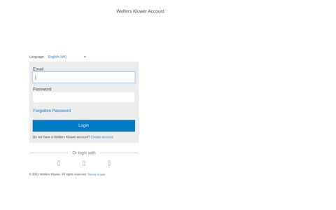 Wolters Kluwer Account