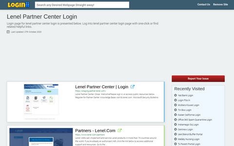 Lenel Partner Center Login