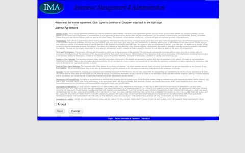 IMA - Client Login - Healthx