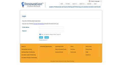 Login - Innovation Global Network