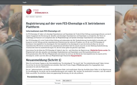 Registrierung für fes-ehemalige.de