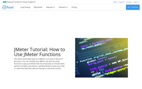 JMeter Tutorial: How to Use JMeter Functions - Flood