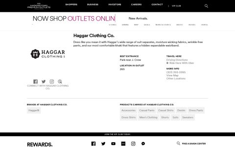Haggar Clothing Co. at Hagerstown Premium Outlets® - A ...