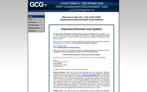 United States v. City of New York FDNY Employment ...