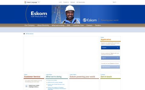 HR Recruitment - Eskom