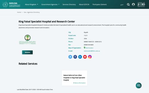 King Faisal Specialist Hospital and Research Center ...