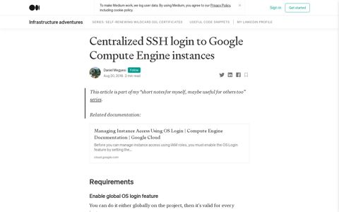 Centralized SSH login to Google Compute Engine instances ...