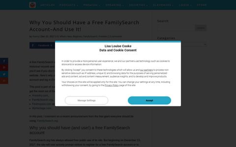 Why You Should Have a Free FamilySearch Account–And ...