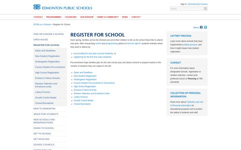 Register for School - Edmonton Public Schools