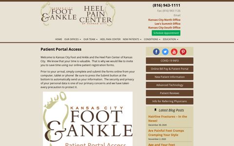 Patient Portal Access - Kansas City Foot & Ankle