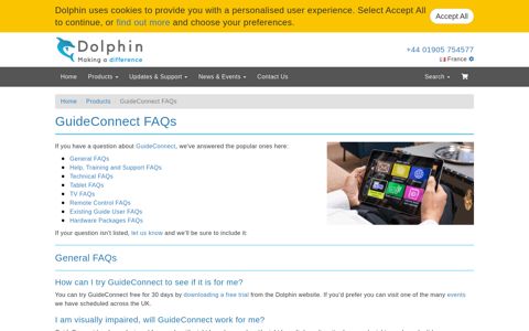 GuideConnect FAQs | Dolphin Computer Access