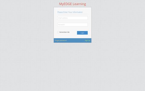Login - MyEDGE Learning