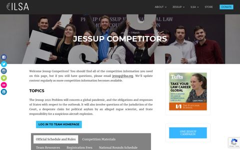 Jessup Competitors – International Law Students Association