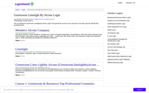 Greenroom Limelight By Alcone Login Members Alcone ...
