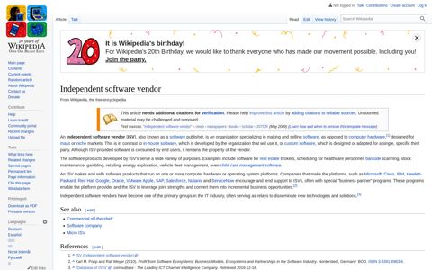 Independent software vendor - Wikipedia