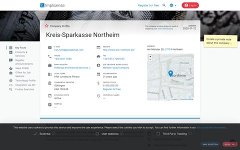 Kreis-Sparkasse Northeim | Implisense