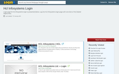 Hcl Infosystems Login - Loginii.com
