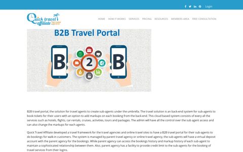 B2B Travel Portal - Quick Travel Affiliate