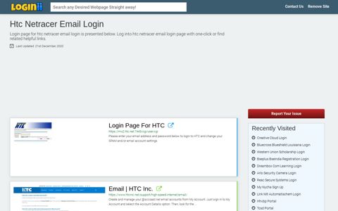 Htc Netracer Email Login