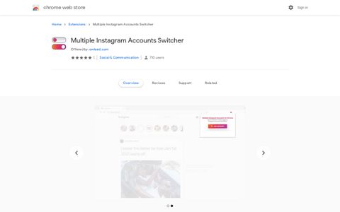 Multiple Instagram Accounts Switcher