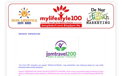 geng suka travel (gst) jomtravel200 mylifestyle100