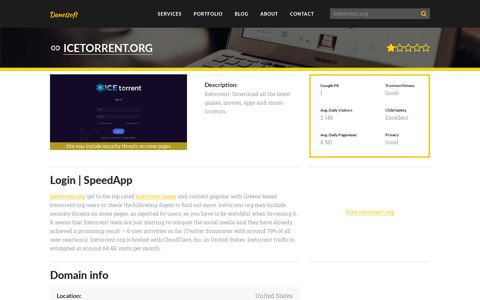 Welcome to Icetorrent.org - Login | SpeedApp