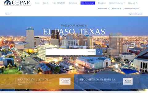 Member Login - GEPAR – El Paso Realtors | Greater El Paso ...