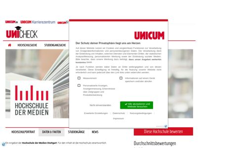 Vorgestellt: Hochschule der Medien Stuttgart - UNICHECK