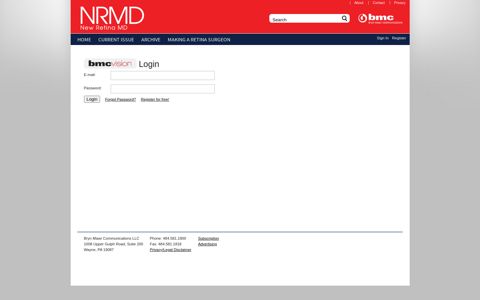New Retina MD > Login - Bryn Mawr Communications