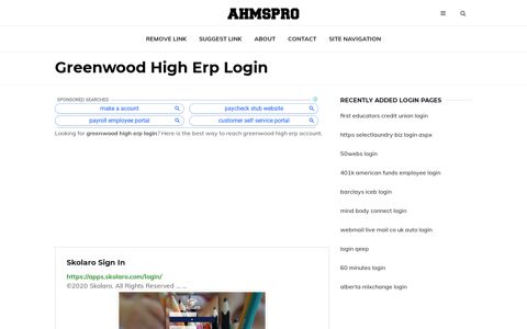 greenwood high erp ✔️ Skolaro Sign In - AhmsPro.com