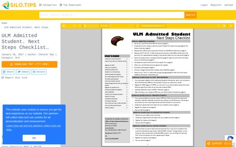ULM Admitted Student - SILO of research documents