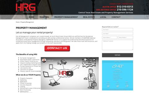 Property Management - Hecht Real Estate Group - HRG Austin
