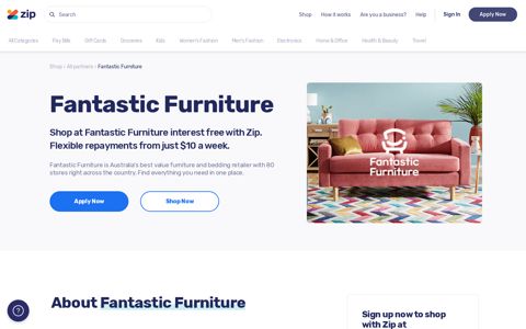 Shop at Fantastic Furniture interest free with Zip | Buy Now ...
