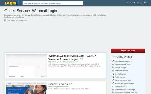 Genex Services Webmail Login - Loginii.com