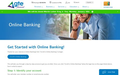 Online Banking | GTE Financial