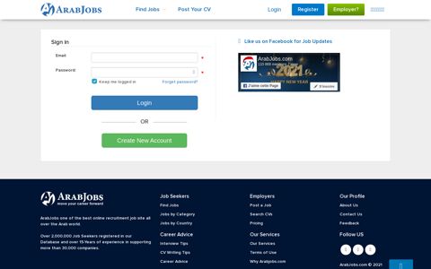 Login - Jobs in Egypt, Saudi Arabia, UAE, Qatar, Kuwait and Gulf